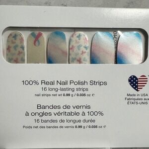 Color Street Never Forgotten 100% Real Nail Polish Strips Butterflies RETIRED